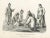 Honegger, Family of Fishermen from Korea, Steel Engraved Print For Sale - Image 3 of 6
