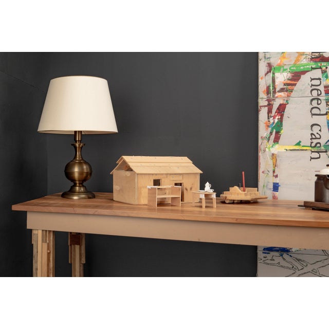 Brutalist Constructivist Table in Cherrywood by H.G. Patrick Pahl, 2008 For Sale - Image 13 of 18