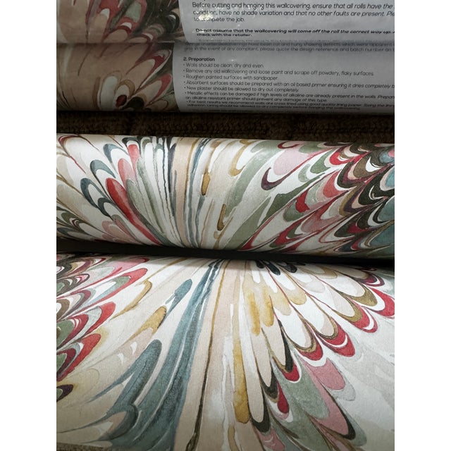 Taplow Paper - Juniper/Petal by Lee Jofa For Sale - Image 9 of 10