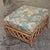 1980s Ficks Reed Lattice Crossed Bamboo Footstool With Label For Sale - Image 11 of 11