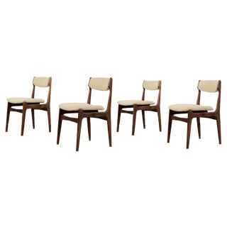 Modern Scandinavian Dining Chairs, 1960s, Set of 4 For Sale