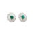 Natural Zambian Emerald 6.80cts & Diamond 7.29cts Earring in 18k gold For Sale - Image 4 of 18