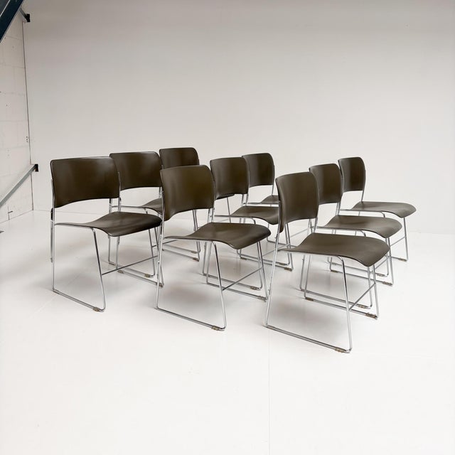 Dark Green Stackable Chair by David Rowland for Howe, 1970s For Sale - Image 18 of 18