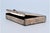 Silver Cigarette Case with Dark Blue Application For Sale - Image 3 of 11
