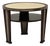1940s Coffee Table in Wood, Mirror and Parchment For Sale