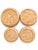 A lovely set of four petite handwoven bamboo baskets in graduated sizes. Each shallow basket features an intricate open...