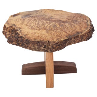 Walnut Signed Table by Jörg Pietschmann For Sale