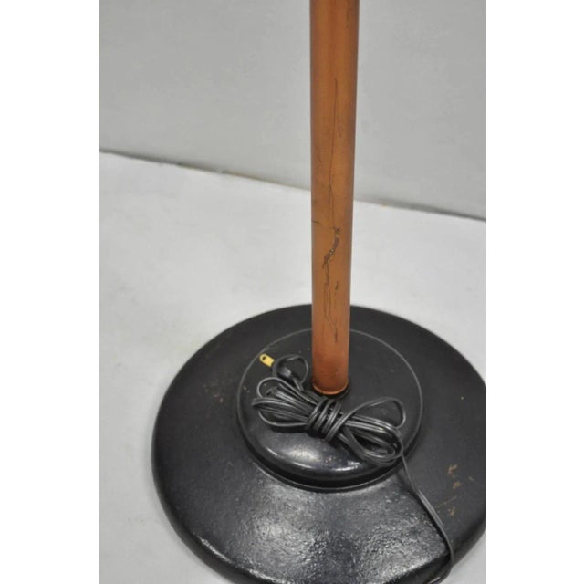 Vintage Dazor Industrial Modern Floating Tall Adjustable Metal Task Floor Lamp For Sale - Image 10 of 14