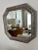 Mid-Century Modern Python Upholstered Wall Mirror, Detachable Chrome Detail For Sale - Image 3 of 12