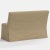 Stoffer Home x Cloth & Company Lindy Slipcover Dining Banquette in Relaxed Linen Burlap For Sale In Chicago - Image 6 of 6