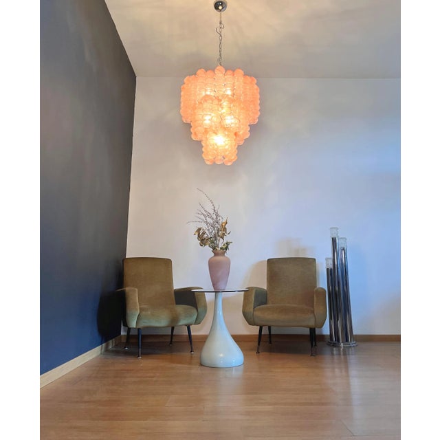 Large Three-Tier Murano Glass Tube Chandelier, 1990s For Sale - Image 14 of 18