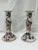 1980s 1980s Andrea by Sadek Pink Dogwood Pattern Candlesticks For Sale - Image 5 of 5