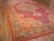 Tribal 1930s Red-Green Medallion Antique Turkish Oushak Rug 12' X 23' Handknotted Wool Carpet For Sale - Image 3 of 7