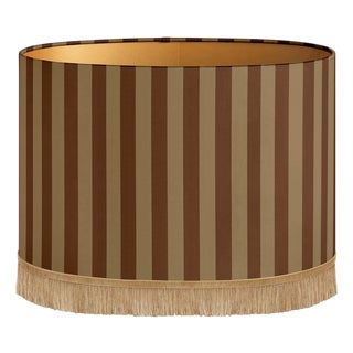 Palais Lampshade Jackie Chocolate & Raffia For Sale