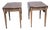 Late 20th Century Pair of Henredon Mahogany Pembroke Tables Inlays For Sale