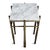 Brass Luna Stone & Bronze Side Table For Sale - Image 8 of 14