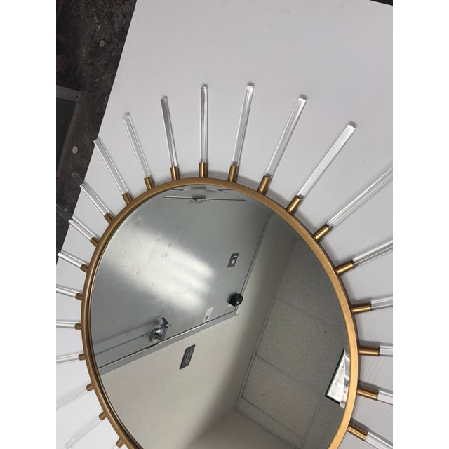 2020s Grace Feyock for Uttermost Oracle Round Starburst Wall Mirror For Sale - Image 5 of 12