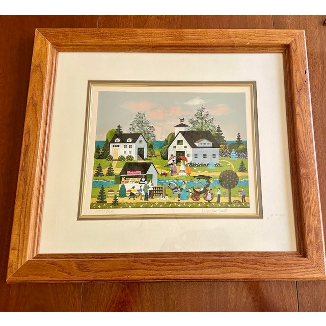 1990s Jane Wooster Scott Handsigned and Numbered Limited Edition Serigraph on Paper: “Summer Harvest " For Sale - Image 4 of 6