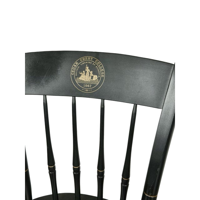 Vintage Collegiate Windsor Chairs by Nichols & Stone, Made for Cedar Crest College For Sale - Image 13 of 14