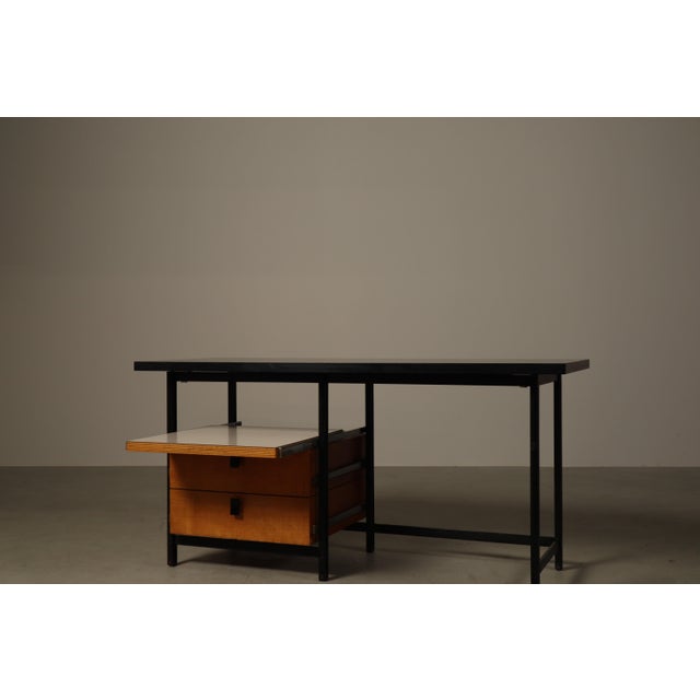 Modern Writing Desk by Jules Wabbes for Mobilier Universel, Belgium, 1960s For Sale - Image 3 of 16