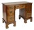 Vintage Chippendale Style Solid Walnut Kneehole Desk For Sale