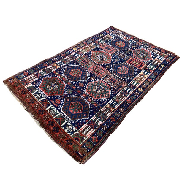 Antique Kurdish Rug, 1890s For Sale - Image 3 of 18