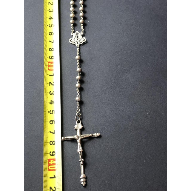 Antique Silver Rosary, 1890 For Sale - Image 4 of 11