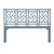 Transitional Chippendale Standard Bed King, Regatta Blue For Sale - Image 3 of 6