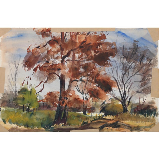 Contemporary Eve Nethercott, Hamptons (P4.19), Watercolor on Paper For Sale - Image 3 of 4