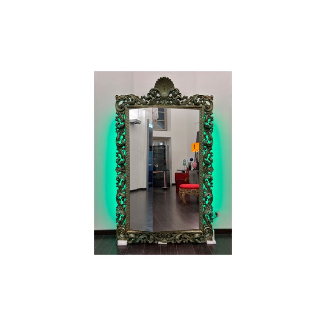 Large Cornice Mirror by Nanda Vigo, 1995 For Sale - Image 9 of 9