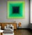 Abstract Contemporary Abstract Acrylic on Canvas "Incremental Light (Green Light)" by Andy Harwood For Sale - Image 3 of 5