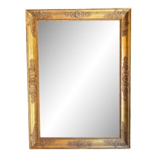 19th C. French Napoleon III Giltwood Mirror For Sale