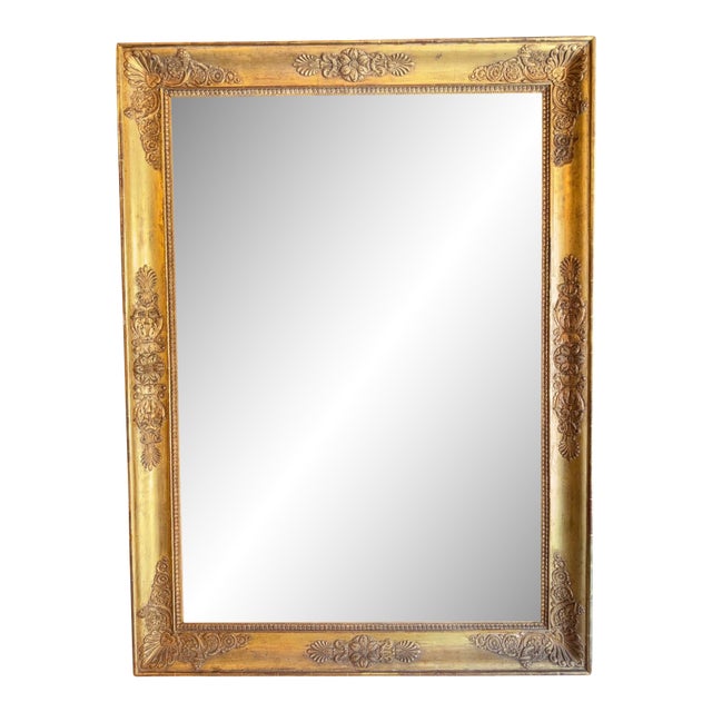 19th C. French Napoleon III Giltwood Mirror For Sale