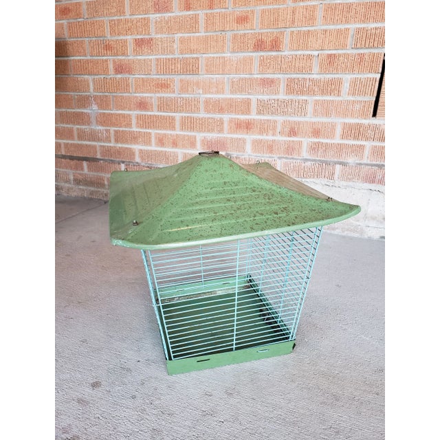 Mid 20th Century Reliance Green Asian Style Birdcage For Sale - Image 4 of 13