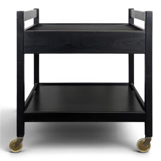 Scandinavian Serving Bar Cart For Sale - Image 6 of 6