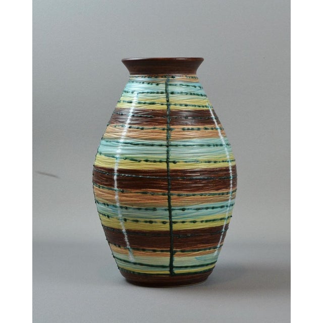 Blue Large Vase from Scheurich, 1960s For Sale - Image 8 of 12