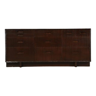 Taliesin' Mahogany Dresser / Sideboard by Frank Lloyd Wright, 1955, Signed For Sale