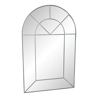 1970s Carol Canner Modern Colonial Arch Mirror For Sale