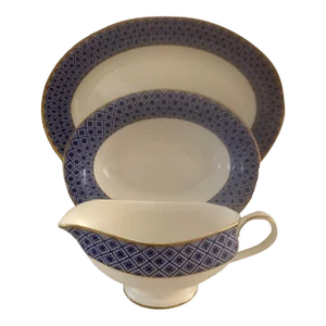 Waterford Fitzpatrick Blue Serving Set 3 Piece