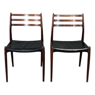 Vintage Model 78 Chairs by Niels Otto Møller for J. L. Møllers, Set of 2 For Sale