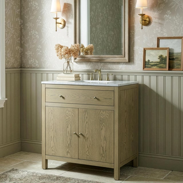 Bring refined elegance to your bath with the Butler Specialty Company Nora 32 in. Bathroom Vanity, featuring a timeless...