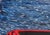 2020s Moisés Villafuerte "Salvavida" Blue, Red, and White Contemporary Seascape Painting with Texts, 2023 For Sale - Image 5 of 11