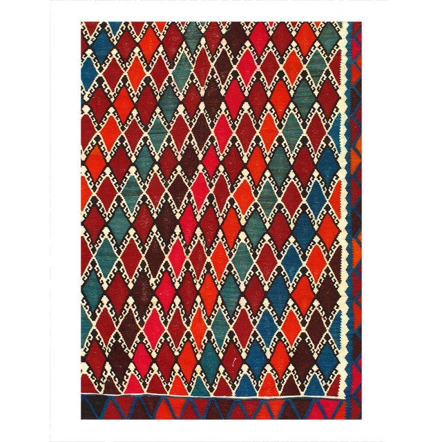 Traditional Pasargad DC Vintage Persian Reversible Kilim Flat Weave For Sale - Image 3 of 4
