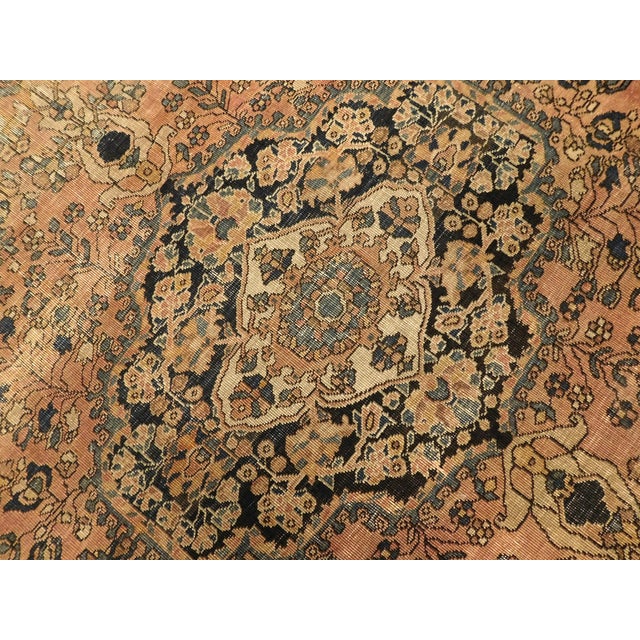 1930s Antique Hand-Knotted Persian Rug. 4'x 7' For Sale - Image 5 of 16