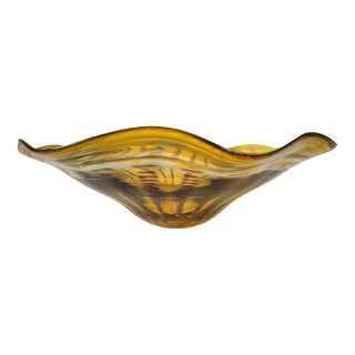 2001 Neil Duman Art Glass Bowl For Sale