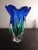 1980s Bohemia Czech Sommerso Green/Blue Art Glass Vase. For Sale In Dallas - Image 6 of 7
