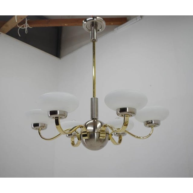 Large Art Deco Chandelier, 1930s For Sale - Image 14 of 16