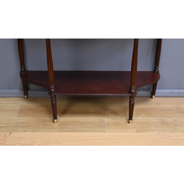 Late 18th Century Louis XVI Mahogany and Marble Console Table For Sale - Image 11 of 18