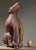 Antique Hand Carved Folk Art Howling Dog Sculpture For Sale - Image 10 of 11