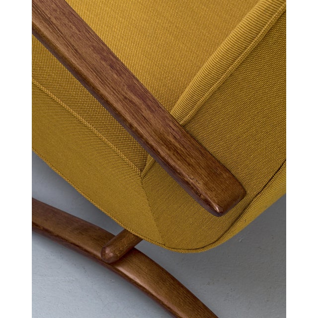 Fabric H-269 Kvadrat Armchair from Jindrich Halabala, 1940s For Sale - Image 17 of 18